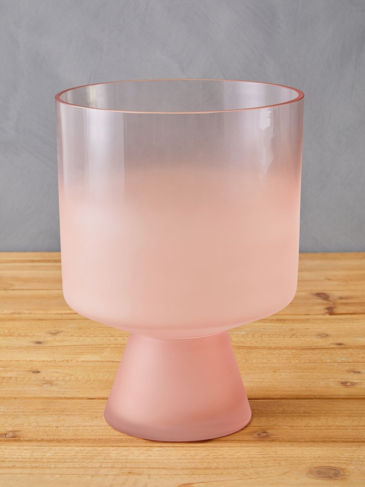 Interiors by Premier Pink Baila Matte Glass Vase - Image 1 of 6