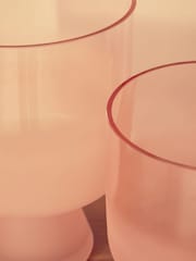 Interiors by Premier Pink Baila Matte Glass Vase - Image 4 of 6