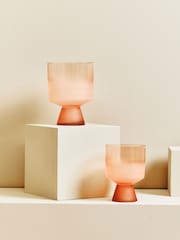Interiors by Premier Pink Baila Matte Glass Vase - Image 5 of 6