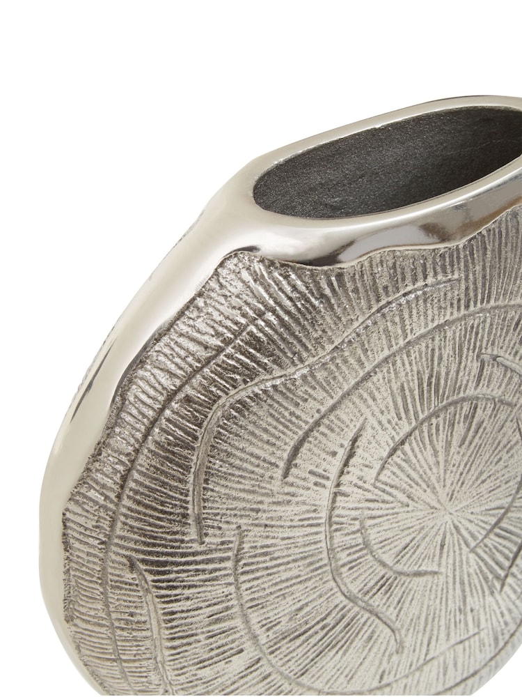 Fifty Five South Silver Small Silva Oak Effect Finish Vase - Image 2 of 6 Fifty Five South Silver Small Silva Oak Effect Finish Vase - Image 2 of 6