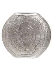 Fifty Five South Silver Small Silva Oak Effect Finish Vase - Image 3 of 6