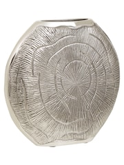 Fifty Five South Silver Small Silva Oak Effect Finish Vase - Image 4 of 6