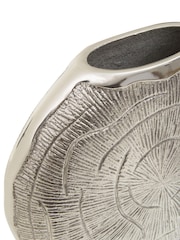 Fifty Five South Silver Small Silva Oak Effect Finish Vase - Image 6 of 6