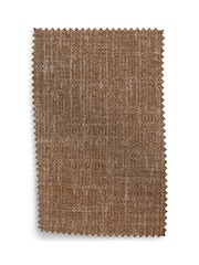 MADE.COM Dark Caramel Natural Soft Chenille Easy Clean Upholstery Swatch - Image 1 of 1