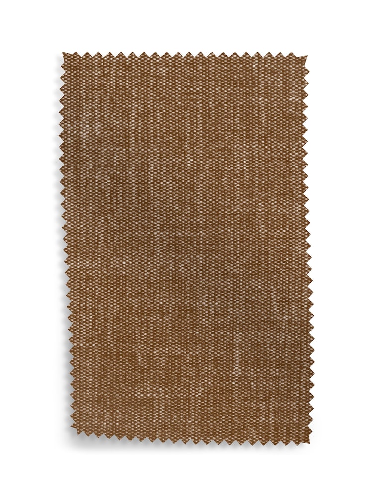 MADE.COM Dark Caramel Natural Soft Chenille Easy Clean Upholstery Swatch - Image 1 of 1 MADE.COM Dark Caramel Natural Soft Chenille Easy Clean Upholstery Swatch - Image 1 of 1