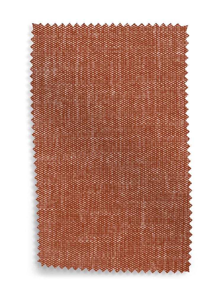 MADE.COM Paprika Orange Soft Chenille Easy Clean Upholstery Swatch - Image 1 of 1