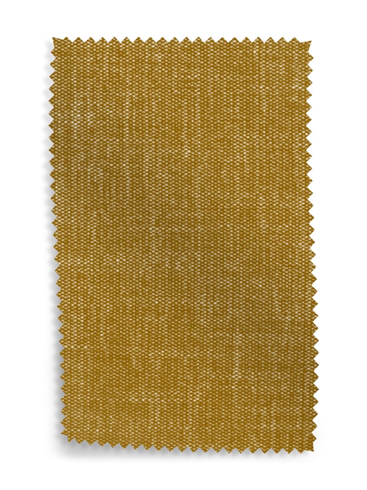 MADE.COM Yellow Ochre Soft Chenille Easy Clean Upholstery Swatch - Image 1 of 1