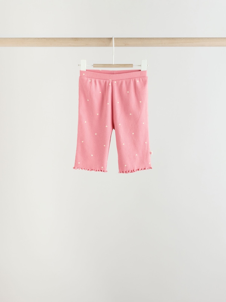 Pink/ White Baby Long Sleeve Top And Leggings 6 Piece Set (0mths-3yrs) - Image 8 of 16