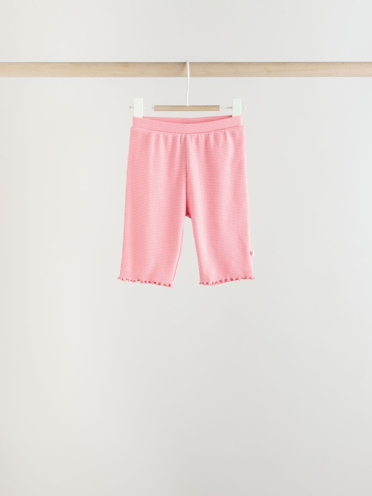 Pink/ White Baby Long Sleeve Top And Leggings 6 Piece Set (0mths-3yrs) - Image 9 of 16