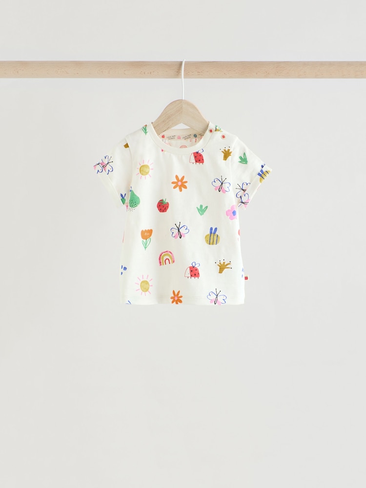 White/Red/Blue Character Printed Character Baby Tops and Leggings 6 Pack Set - Image 4 of 16