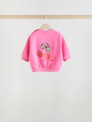 Pink/Grey/Leopard Print Sweat Top and Leggings 3 Pack Set - Image 3 of 16