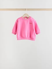 Pink/Grey/Leopard Print Sweat Top and Leggings 3 Pack Set - Image 4 of 16