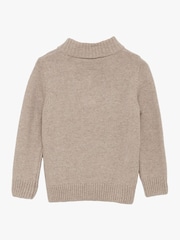 Trotters London Natural Oatmeal Marching Guardsman Half Zip Jumper - Image 2 of 2