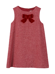 Trotters London Herringbone Georgina Bow Dress - Image 1 of 3