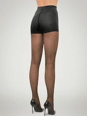 Wolford Black 20 Denier Control Dotted Tights - Image 2 of 10
