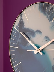 Fifty Five South Blue Celina Abstract Wall Clock - Image 1 of 4