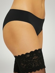 Wolford Black 20 Denier Satin Touch Stay-Up Stockings - Image 4 of 5