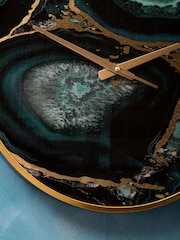 Interiors by Premier Black Celina Agate Wall Clock - Image 2 of 6