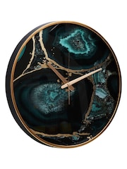 Interiors by Premier Black Celina Agate Wall Clock - Image 4 of 6