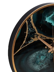 Interiors by Premier Black Celina Agate Wall Clock - Image 5 of 6