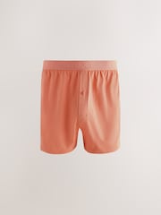 Green/ Rust/ Orange 5 Pack Loose Boxers 5 Pack - Image 3 of 9