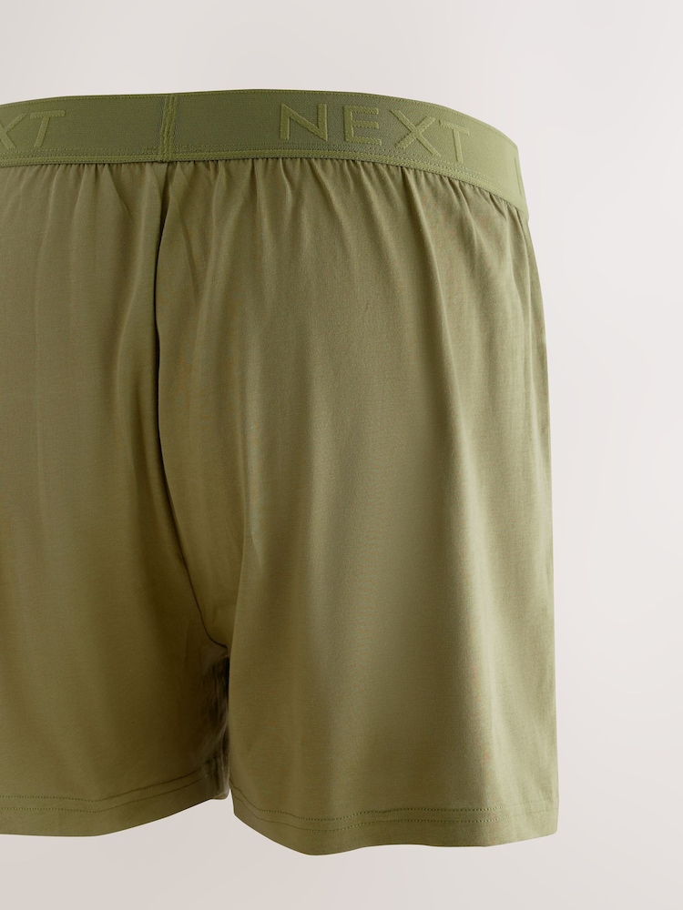 Green/ Rust/ Orange 5 Pack Loose Boxers - Image 7 of 9