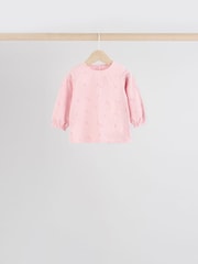 Herzmuster in Pink/Grau - Bedruckte Baby-Tops im 4er-Pack - Bild 3 von 10