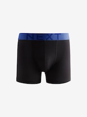 Black Bright Colour Waistband Trunks Boxers 5 Pack - Image 2 of 8