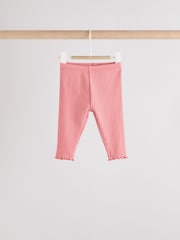Blue/Pink Baby Leggings 4 Pack (0mths-2yrs) - Image 3 of 10