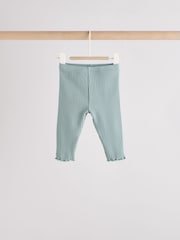 Blue/Pink Baby Leggings 4 Pack (0mths-2yrs) - Image 5 of 10