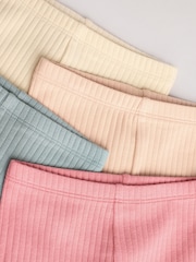 Blue/Pink Baby Leggings 4 Pack (0mths-2yrs) - Image 8 of 10
