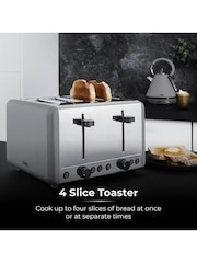 Tower Grey Sera 4 Slice Toaster - Image 7 of 8
