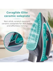 Tower Black and Teal Ceraglide One Temp Steam Iron - Image 5 of 8