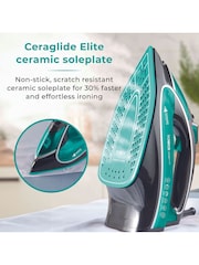 Tower Black and Teal Ceraglide One Temp Steam Iron - Image 8 of 8