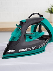 Tower Black and Teal Ceraglide 3100W Steam Iron - Image 1 of 8