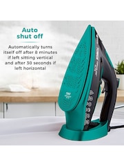 Tower Black and Teal Ceraglide 3100W Steam Iron - Image 10 of 11