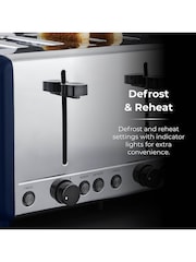 Tower Midnight Blue Sera 4 Slice Toaster - Image 5 of 8