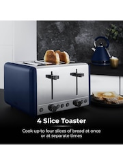 Tower Midnight Blue Sera 4 Slice Toaster - Image 7 of 8