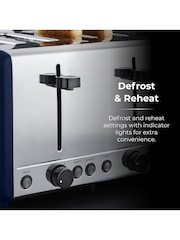 Tower Midnight Blue Sera 4 Slice Toaster - Image 8 of 8