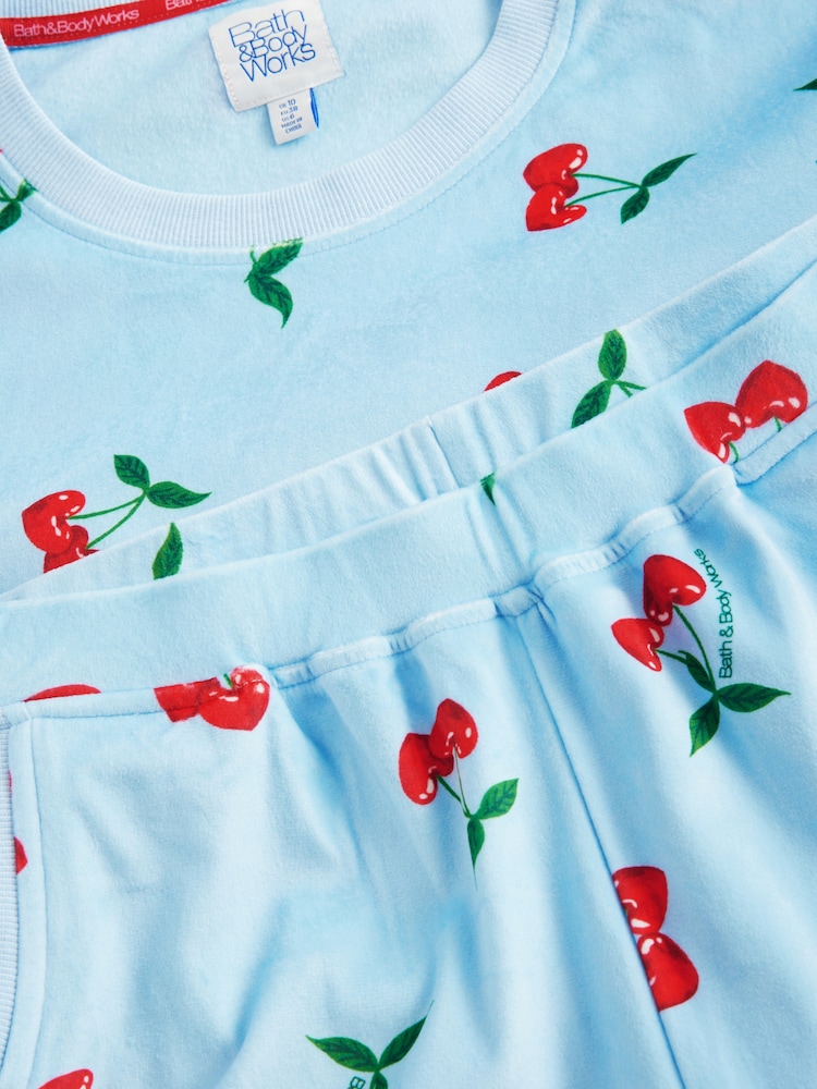Bath & Body Works Blue Cherry Cosy Twosie Pyjamas - Image 10 of 10