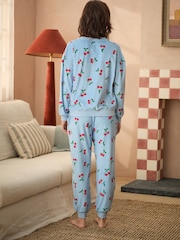 Bath & Body Works Blue Cherry Cosy Twosie Pyjamas - Image 4 of 10