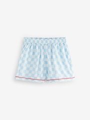 Bath & Body Works Blue Cherry 100% Cotton Check Pyjamas Set - Image 10 of 12
