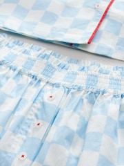 Bath & Body Works Blue Cherry 100% Cotton Check Pyjamas Set - Image 12 of 12