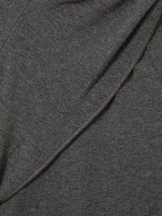 Reiss Grey Catlyn Jersey Drape Asymmetric Midi Dress - Image 7 of 7