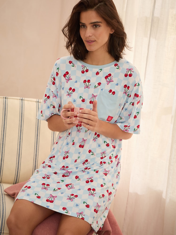 Bath & Body Works Blue Check Cherry Nightie - Image 1 of 7