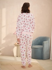 Bath & Body Works Pink Check Cherry 100% Cotton Pyjamas - Image 3 of 5