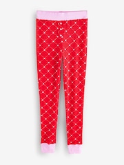 Bath & Body Works Red Henley Heart Waffle Twosie Pyjamas - Image 9 of 11