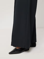 Jigsaw Blue Modern Crepe Sailor Trousers - Image 5 of 7