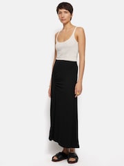 Jigsaw Black Jersey Ruched Skirt - Image 2 of 6