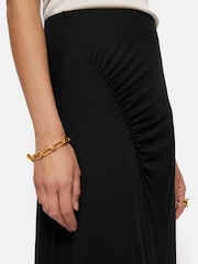Jigsaw Black Jersey Ruched Skirt - Image 4 of 6